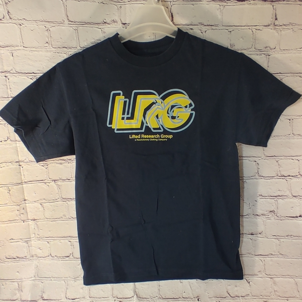 LRG Black T-Shirt with Yellow and Blue Logo